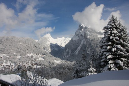 View of the Criou in winter
