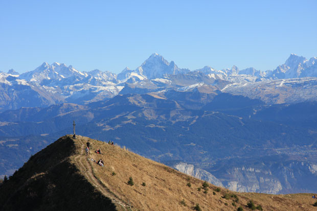 View of the top of Le Mole, Haute-Savoie